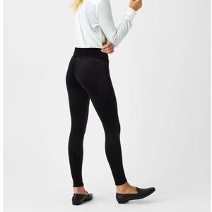 Spanx Medium Black Velvet Leggings